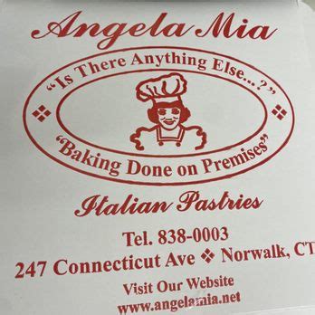 angela mia norwalk connecticut|Love the Cookies! .